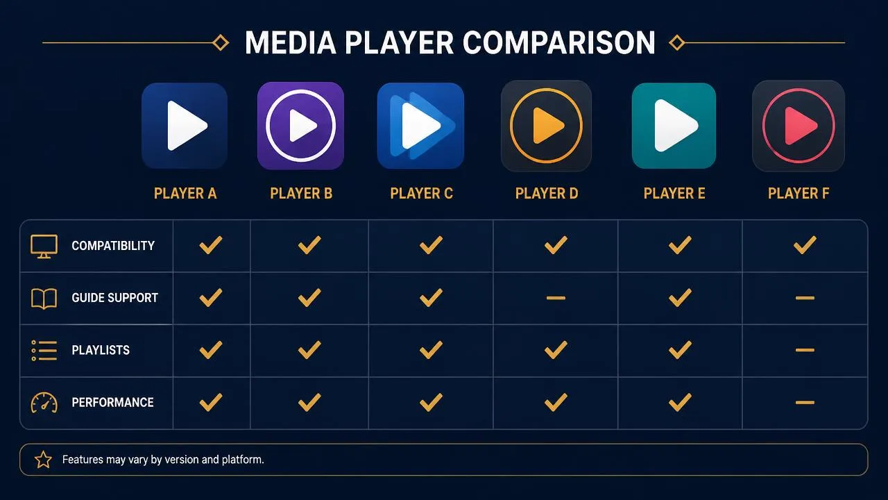 Guide to choosing an IPTV player Guide to choosing an IPTV player